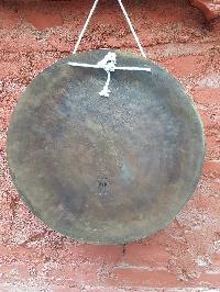 Tibetan Flat Gong, [om Mani Padme Hum Design], Wind Gong, Flat Gong