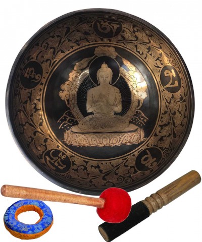 Hand Beaten Singing Bowls, [vairocana Buddha Carved], [good Quality]