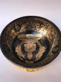 Hand Beaten Singing Bowls, [vairocana Buddha Carved], [good Quality]