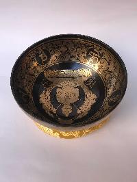 Hand Beaten Singing Bowls, [vairocana Buddha Carved], [good Quality]