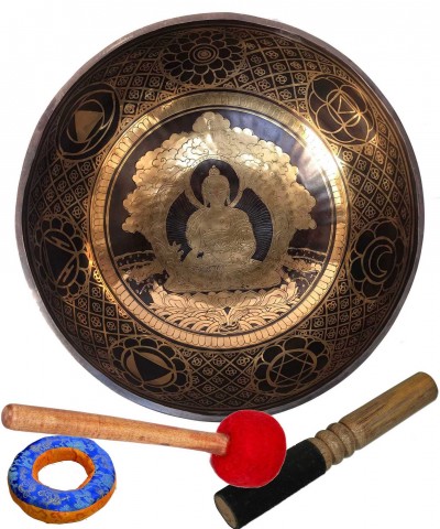 Hand Beaten Singing Bowls, [amitabha Buddha Carved], [good Quality]