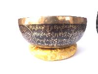 Hand Beaten Singing Bowls, [amitabha Buddha Carved], [good Quality]