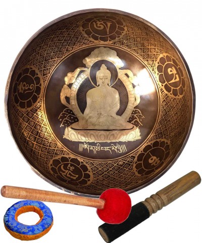 Hand Beaten Singing Bowls, [buddha Carved], [good Quality]