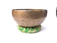 Hand Beaten Full Moon Singing Bowl Antique Finishing