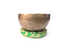 Hand Beaten Full Moon Singing Bowl Antique Finishing