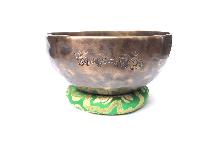 Hand Beaten Full Moon Singing Bowl Antique Finishing