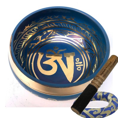 [third Eye Chakra], Singing Bowl With [tibetan Om]