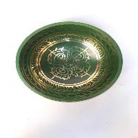 [heart Chakra], Singing Bowl With [double Dorje], In[green]