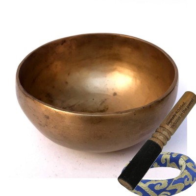 Hand Beaten Bronze Singing Bowl Matt Finishing