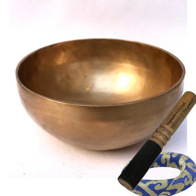 Hand Beaten Bronze Singing Bowl Matt Finishing