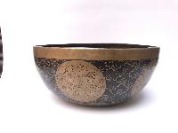 Hand Beaten Bronze Singing Bowl With [etching Carving]