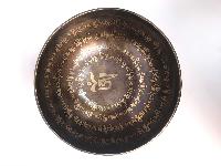 Hand Beaten Bronze Singing Bowl With [etching Carving]