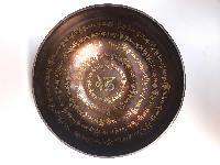 Hand Beaten Bronze Singing Bowl With [etching Carving]