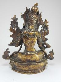 Tibetan Statue Of Green Tara, Good Quality, [bronze Antique Finishing]