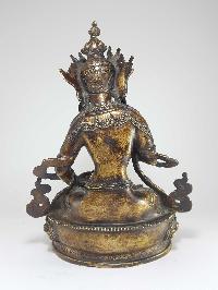 Buddhist Handmade Statue Of Vajrasattva, Good Quality, [bronze Antique Finishing]