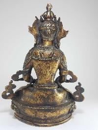 Tibetan Statue Of Amitayus, Good Quality, [bronze Antique Finishing]