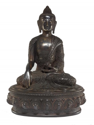 Tibetan Statue Of Shakyamuni Buddha [oxidized]