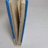 Flower Design, Lokta Paper [medium] Notebook, [45 Pages], [tie Dye], [real Flower], Blue