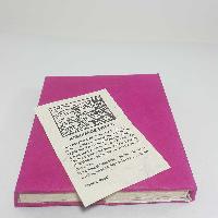 Foldable Son And Moon, Lokta Paper [small] Notebook, [40 Pages], Pink