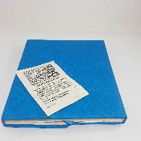 Foldable Son And Moon, Lokta Paper [medium] Notebook, [45 Pages], Blue