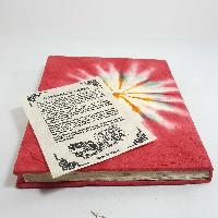 [tie Dye], Lokta Paper [medium] Notebook, [45 Pages], [tie Dye], Red