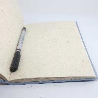 Circles Design,lokta Paper [medium] Notebook, [45 Pages], Aqua Base, [patchwork]