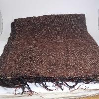 Yak Wool Shawl, Nepali Acrylic Hand Loom Shawl, [brown]