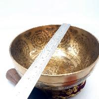 Fine Carving Singing Bowl [jambati], With [manjushri], [etching Carving]