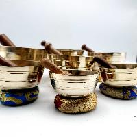 7 Chakra Set, Singing Bowl Set, [bronze], [glossy]