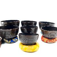 7 Chakra Set, Singing Bowl Set, [bronze], [oxidized]