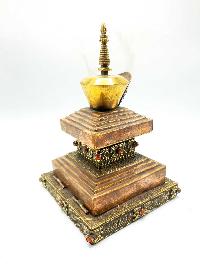 Tibetan Statue Stupa Made By Copper Sheet