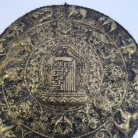 Metal Kalachakra Mandala. [wall Hangings], Tibetan Calendar With Kalachakra