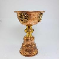 Copper Butter Lamp, Buddhist Ritual Items, [large]