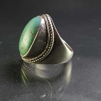 Turquoise Silver Ring [old Tibetan Turquoise]