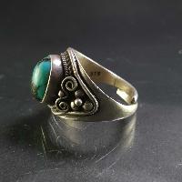 Turquoise Silver Ring [old Tibetan Turquoise]