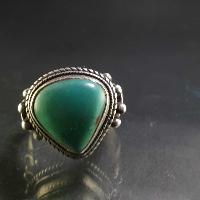 Turquoise Silver Ring [old Tibetan Turquoise]