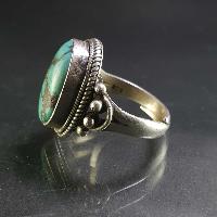 Turquoise Silver Ring [old Tibetan Turquoise]