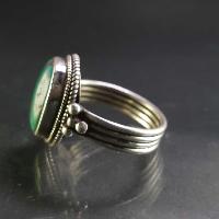 Turquoise Silver Ring [old Tibetan Turquoise]