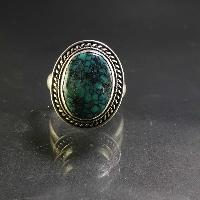 Turquoise Silver Ring [old Tibetan Turquoise]