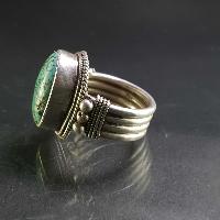 Turquoise Silver Ring [old Tibetan Turquoise]