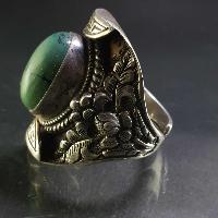 Turquoise Silver Ring [old Tibetan Turquoise]