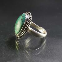 Turquoise Silver Ring [old Tibetan Turquoise]