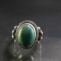 Turquoise Silver Ring [old Tibetan Turquoise]