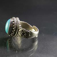 Turquoise Silver Ring [old Tibetan Turquoise]