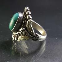 Turquoise Silver Ring [old Tibetan Turquoise]