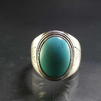 Turquoise Silver Ring [old Tibetan Turquoise]