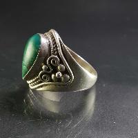 Turquoise Silver Ring [old Tibetan Turquoise]