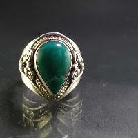 Turquoise Silver Ring [old Tibetan Turquoise]