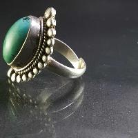 Turquoise Silver Ring [old Tibetan Turquoise]