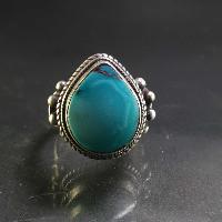 Turquoise Silver Ring [old Tibetan Turquoise]